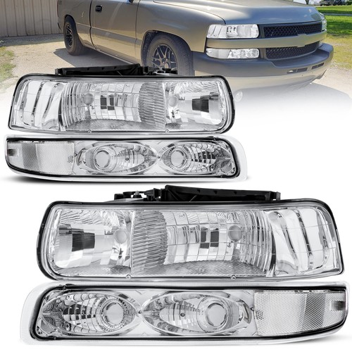 Chrome headlights bumper - 2x, &